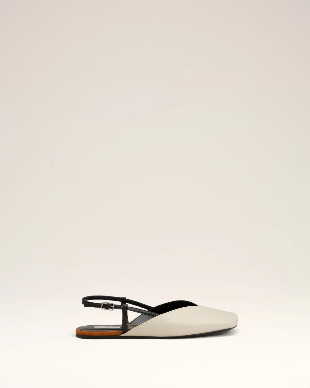 Slingbacks Beiges En Cuir