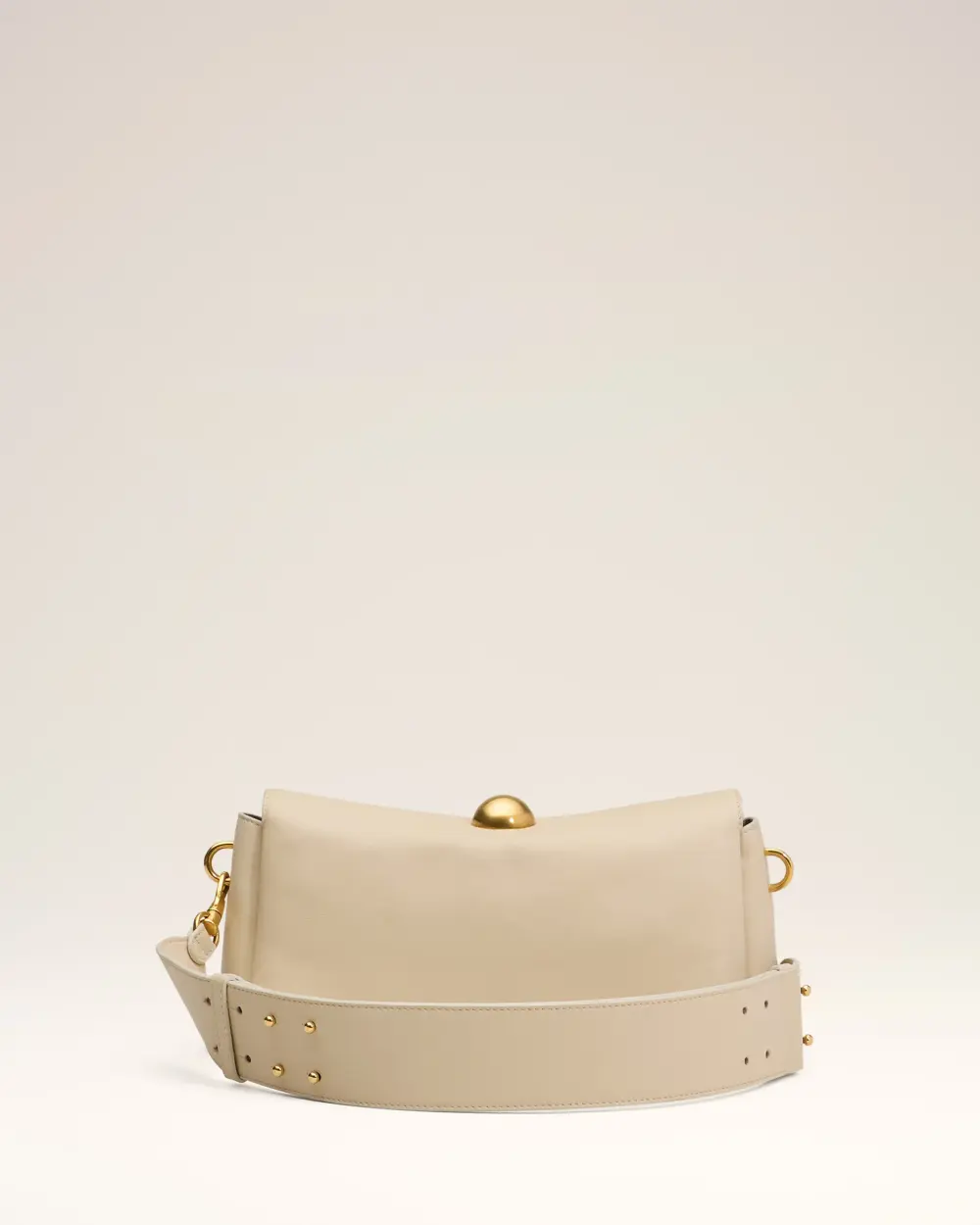 Beige Leather Carrousel Bag