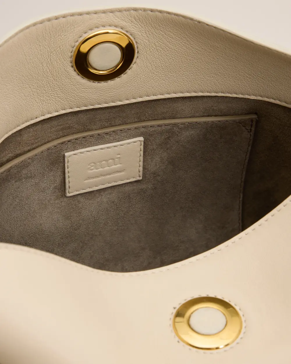 Beige Leather Carrousel Bag