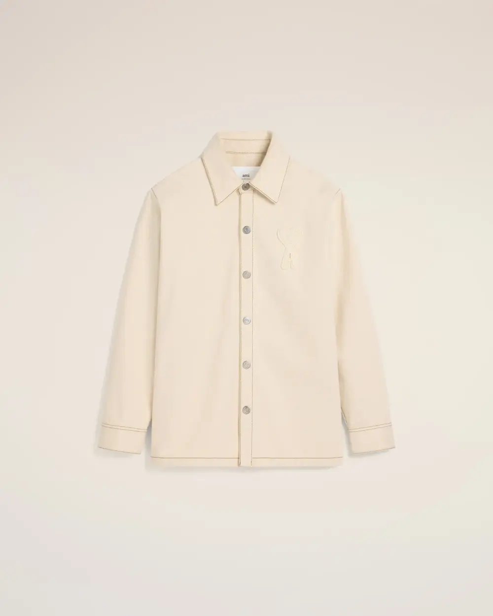 Beige Cotton Ami de Coeur Overshirt